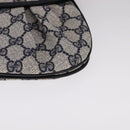 GUCCI GG Supreme Sherry Line Shoulder Bag PVC Red Navy Auth yk17172-11