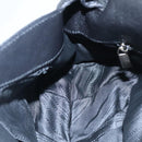 Salvatore Ferragamo Fringe Hand Bag Leather Black Auth yk17180-18