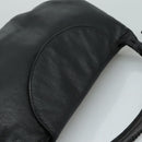Salvatore Ferragamo Fringe Hand Bag Leather Black Auth yk17180-6