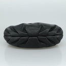 Salvatore Ferragamo Fringe Hand Bag Leather Black Auth yk17180-9