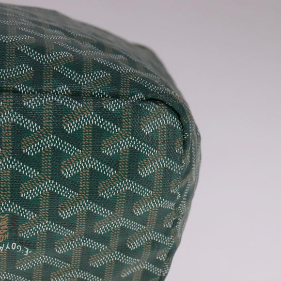 GOYARD Herringbone Saint Louis PM Tote Bag PVC Green Auth yk17206