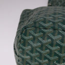 GOYARD Herringbone Saint Louis PM Tote Bag PVC Green Auth yk17206-15