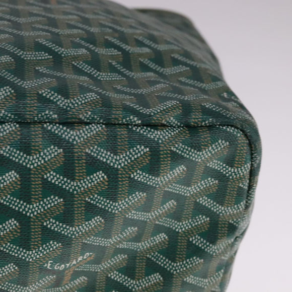 GOYARD Herringbone Saint Louis PM Tote Bag PVC Green Auth yk17206