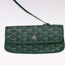 GOYARD Herringbone Saint Louis PM Tote Bag PVC Green Auth yk17206-18