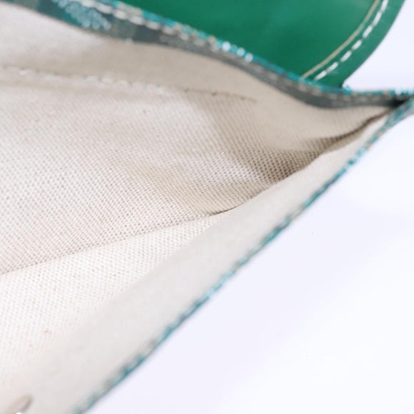 GOYARD Herringbone Saint Louis PM Tote Bag PVC Green Auth yk17206