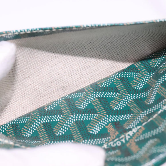 GOYARD Herringbone Saint Louis PM Tote Bag PVC Green Auth yk17206