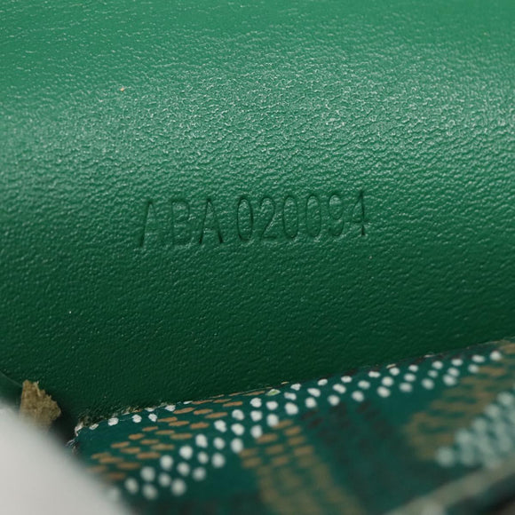 GOYARD Herringbone Saint Louis PM Tote Bag PVC Green Auth yk17206