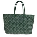GOYARD Herringbone Saint Louis PM Tote Bag PVC Green Auth yk17206-2