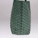 GOYARD Herringbone Saint Louis PM Tote Bag PVC Green Auth yk17206-3