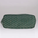 GOYARD Herringbone Saint Louis PM Tote Bag PVC Green Auth yk17206-5