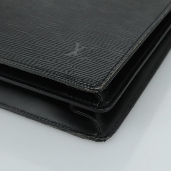 LOUIS VUITTON Epi Serviette Ambassador Business Bag Black M54412 LV Auth yk17207