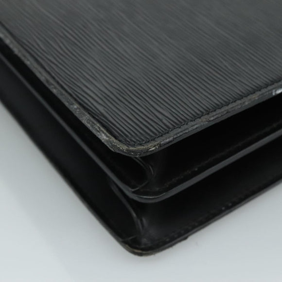 LOUIS VUITTON Epi Serviette Ambassador Business Bag Black M54412 LV Auth yk17207