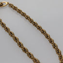 Christian Dior Bracelet Twist Necklace metal 2Set Gold Auth yk17215-10