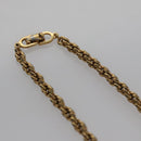 Christian Dior Bracelet Twist Necklace metal 2Set Gold Auth yk17215-11