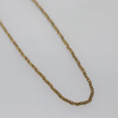 Christian Dior Bracelet Twist Necklace metal 2Set Gold Auth yk17215-3