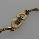 Christian Dior Bracelet Twist Necklace metal 2Set Gold Auth yk17215-7
