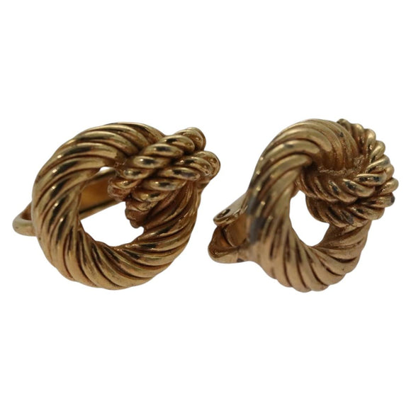 Christian Dior Earring metal Gold Auth yk17216