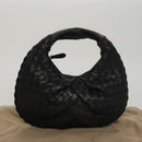 BOTTEGA VENETA INTRECCIATO Mini Hobo Hand Bag Leather Black 189227 Auth yk17218AM-12