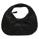 BOTTEGA VENETA INTRECCIATO Mini Hobo Hand Bag Leather Black 189227 Auth yk17218AM-13