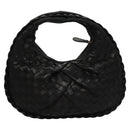 BOTTEGA VENETA INTRECCIATO Mini Hobo Hand Bag Leather Black 189227 Auth yk17218AM-2