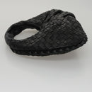 BOTTEGA VENETA INTRECCIATO Mini Hobo Hand Bag Leather Black 189227 Auth yk17218AM-4