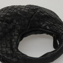 BOTTEGA VENETA INTRECCIATO Mini Hobo Hand Bag Leather Black 189227 Auth yk17218AM-6