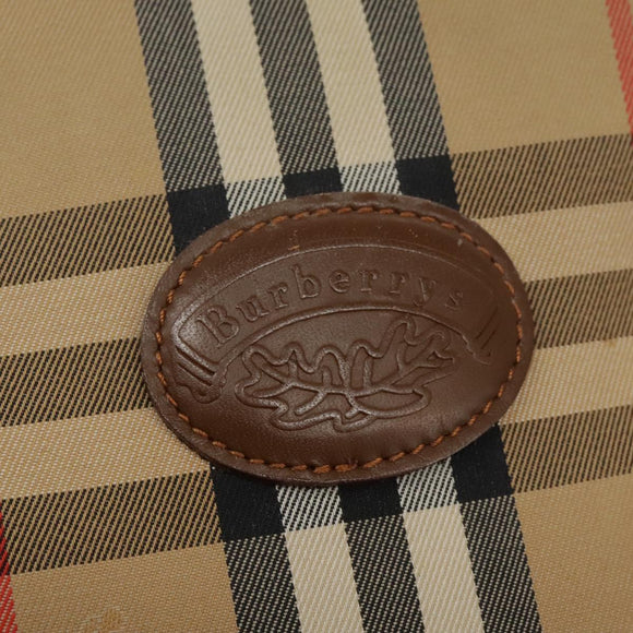 Burberrys Nova Check Shoulder Bag Canvas Beige Auth yk17224