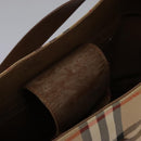 Burberrys Nova Check Shoulder Bag Canvas Beige Auth yk17224-16