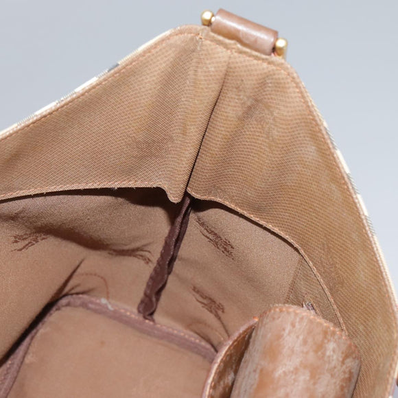 Burberrys Nova Check Shoulder Bag Canvas Beige Auth yk17224
