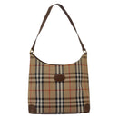 Burberrys Nova Check Shoulder Bag Canvas Beige Auth yk17224-13