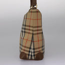 Burberrys Nova Check Shoulder Bag Canvas Beige Auth yk17224-4