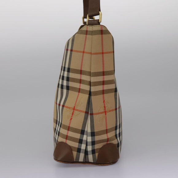 Burberrys Nova Check Shoulder Bag Canvas Beige Auth yk17224