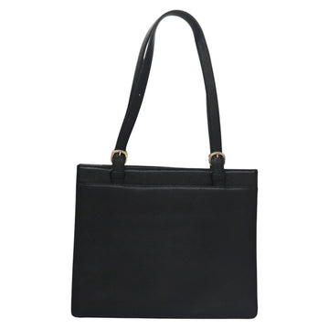 CHANEL COCO Mark Tote Bag Caviar Skin Black Gold CC Auth yk17238A - 0