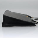 CHANEL COCO Mark Tote Bag Caviar Skin Black Gold CC Auth yk17238A-3