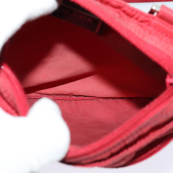 PRADA Shoulder Bag Nylon Red Auth yk17295