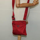 PRADA Shoulder Bag Nylon Red Auth yk17295-21