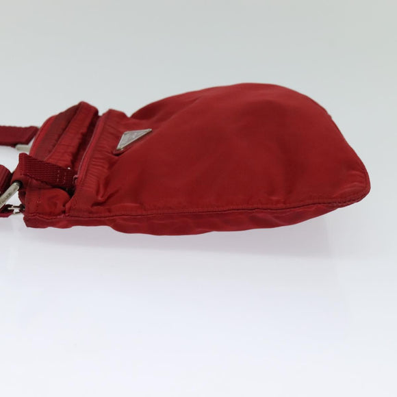 PRADA Shoulder Bag Nylon Red Auth yk17295