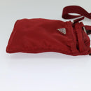 PRADA Shoulder Bag Nylon Red Auth yk17295-4