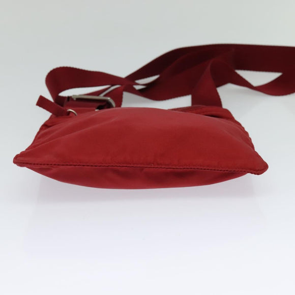 PRADA Shoulder Bag Nylon Red Auth yk17295