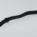 CHANEL COCO Mark Belt Leather 26.4"" Black Gold CC Auth yk17305-13