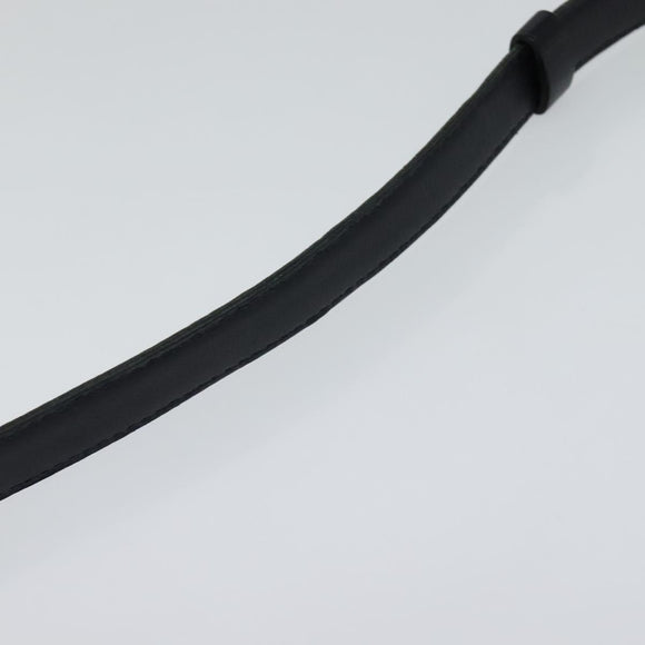 CHANEL COCO Mark Belt Leather 26.4"" Black Gold CC Auth yk17305