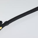 CHANEL COCO Mark Belt Leather 26.4"" Black Gold CC Auth yk17305-15