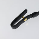 CHANEL COCO Mark Belt Leather 26.4"" Black Gold CC Auth yk17305-16