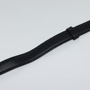 CHANEL COCO Mark Belt Leather 26.4"" Black Gold CC Auth yk17305-6