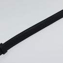 CHANEL COCO Mark Belt Leather 26.4"" Black Gold CC Auth yk17305-7