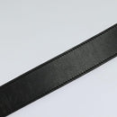 GUCCI Interlocking Belt Leather 39.8"" Black 114876 Auth yk17313-4