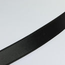 GUCCI Interlocking Belt Leather 39.8"" Black 114876 Auth yk17313-5