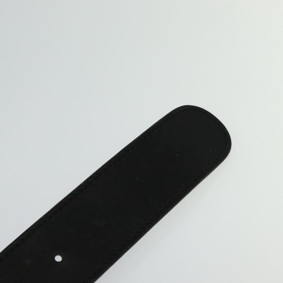 GUCCI Interlocking Belt Leather 39.8"" Black 114876 Auth yk17313