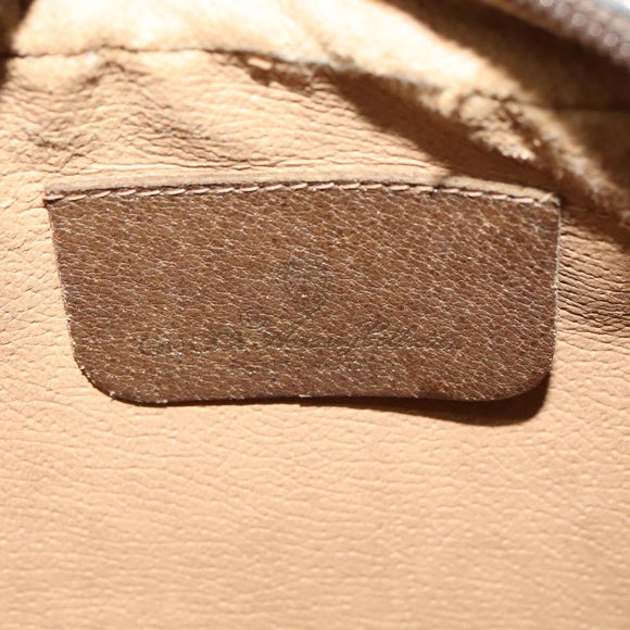 GUCCI GG Supreme Web Sherry Line Clutch Bag PVC Beige 89 01 034 Auth yk17324