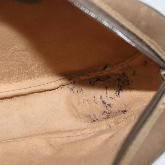 GUCCI GG Supreme Web Sherry Line Clutch Bag PVC Beige 89 01 034 Auth yk17324